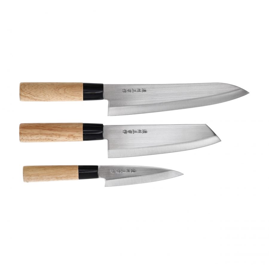 Set of 3 Satake Megumi Chef/Bunka/universal knives 2/5