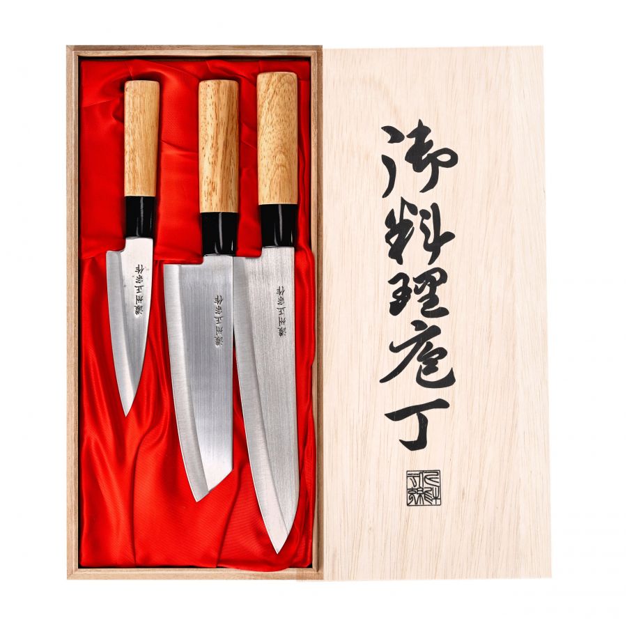 Set of 3 Satake Megumi Chef/Bunka/universal knives 3/5