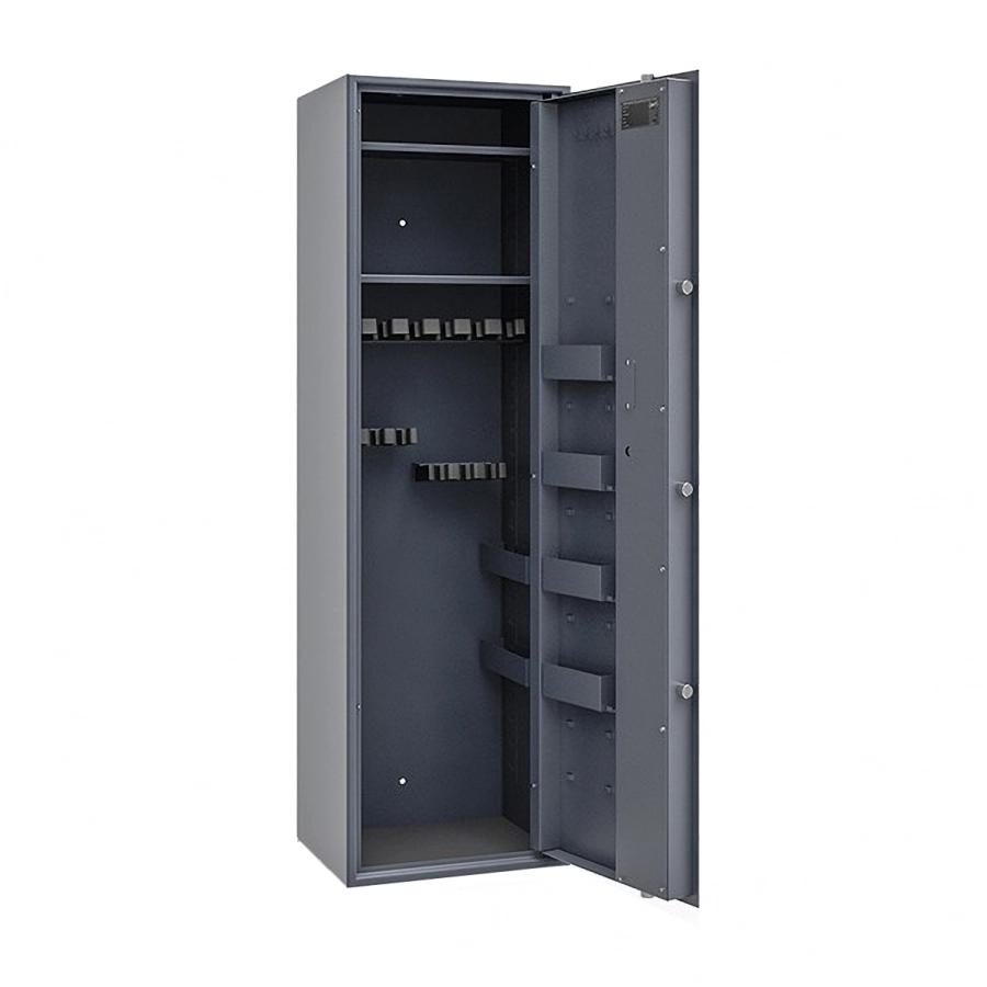 Siegen Max long gun cabinet dark grey key 2/3