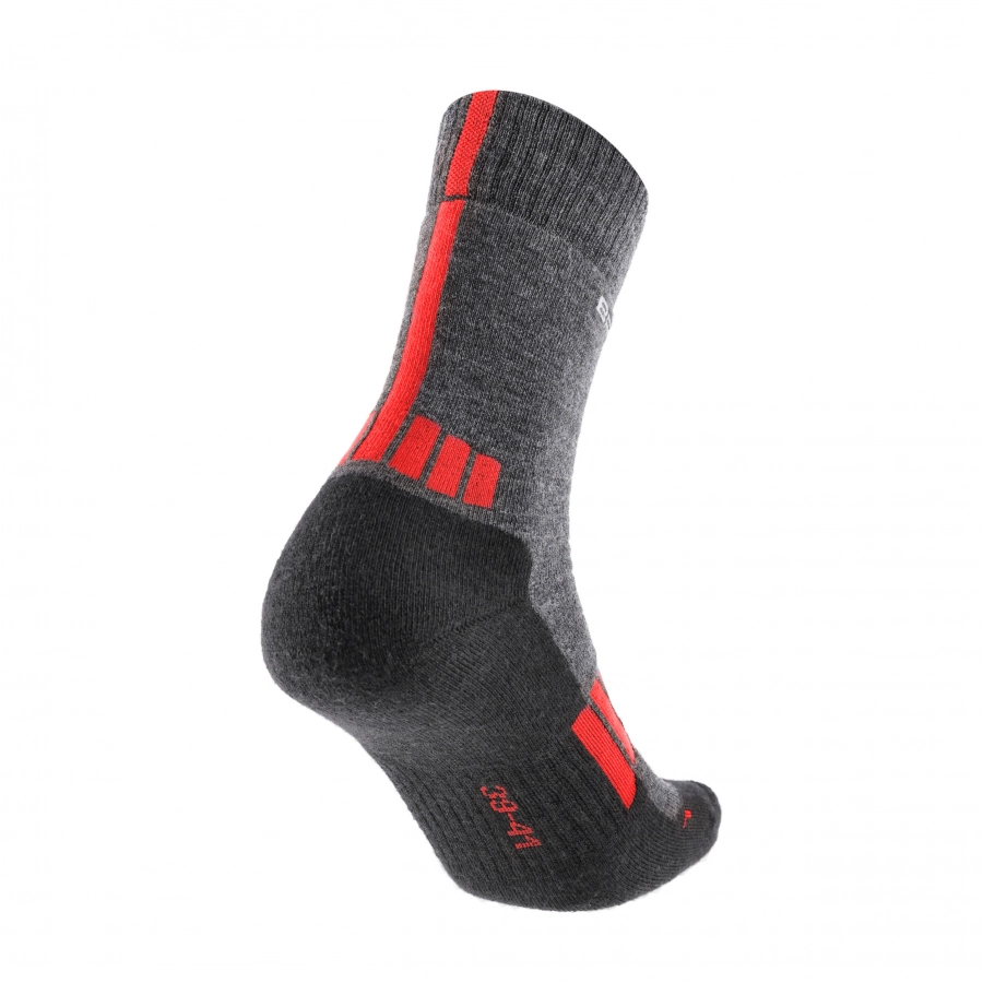 Skarpety męskie Brubeck Trekking Light grafitowo-czerwone 2/6
