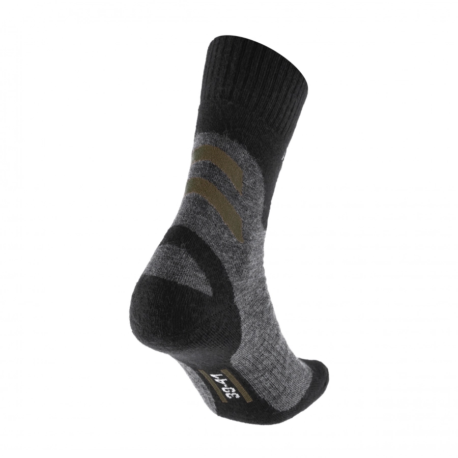 Skarpety męskie Brubeck Trekking Merino grafitowo - khaki 2/6