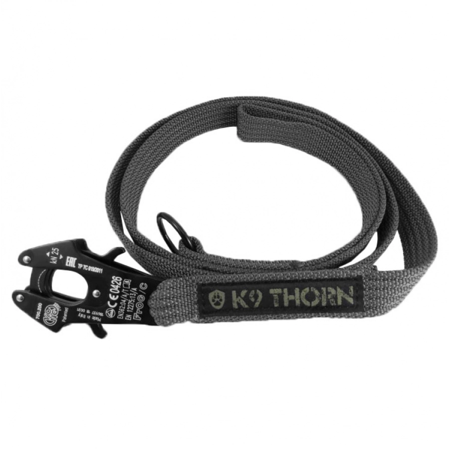 Smycz K9 Thorn Kong Frog czarna 1/3