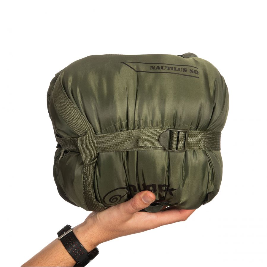 Snugpak Nautilus olive sleeping bag for left-handed people 4/4