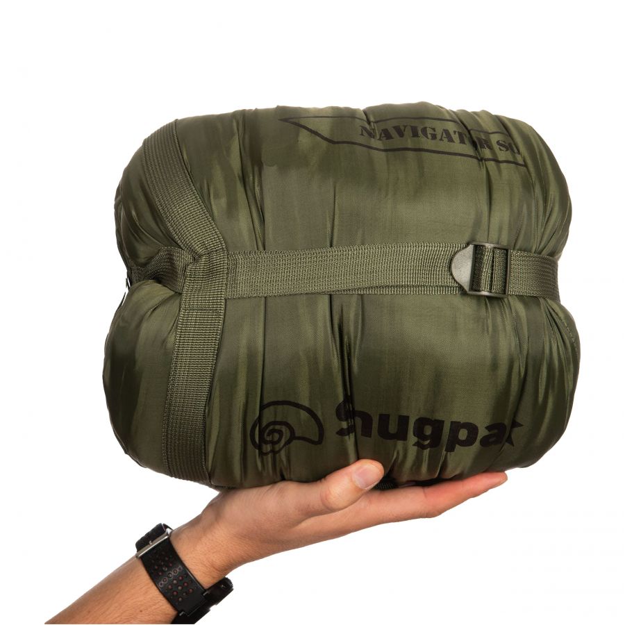 Snugpak Navigator olive sleeping bag for right-handers. 4/4