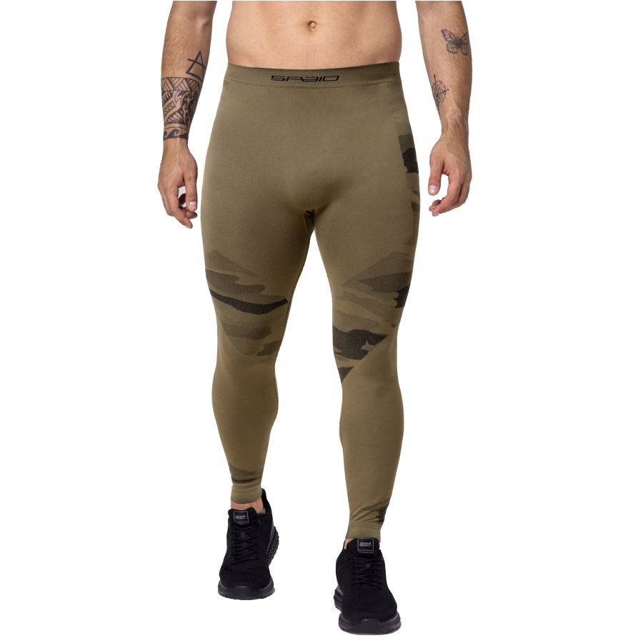 Spaio Military men's leggings sand green 3/4