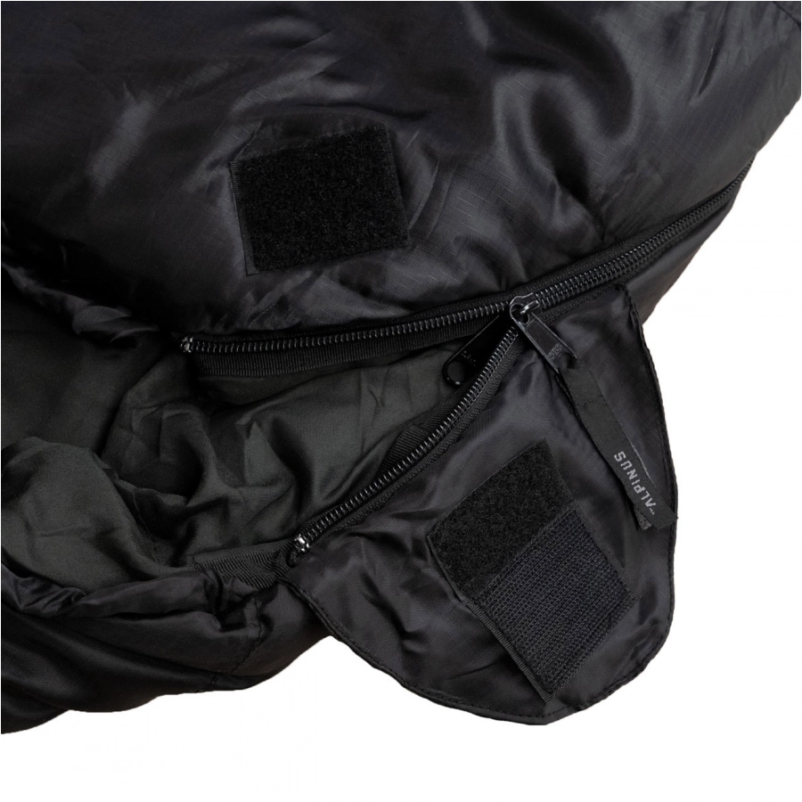 Śpiwór Alpinus Classic 1050 czarno-pomarańczowy dla leworęcznych 4/6