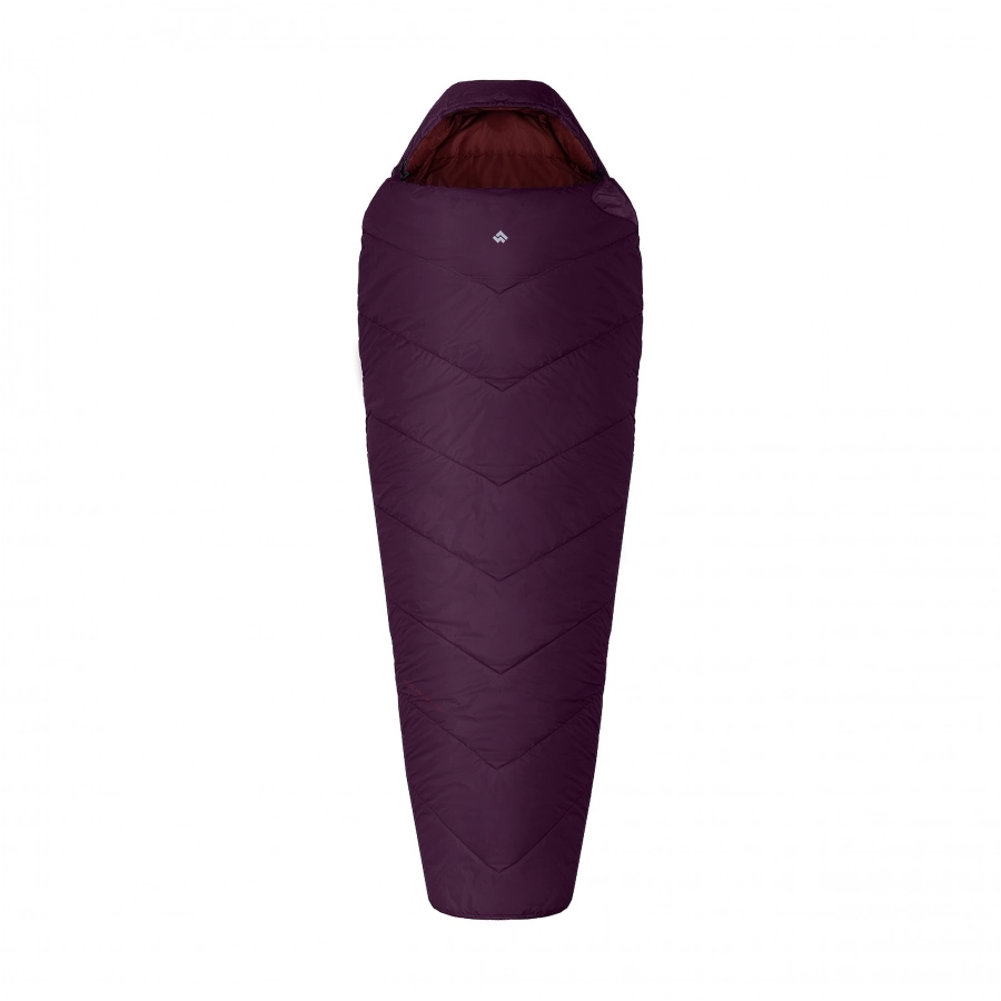 Śpiwór Alpinus Fiber Pro WS 1100 dla praworęcznych, burgundowy 1/8