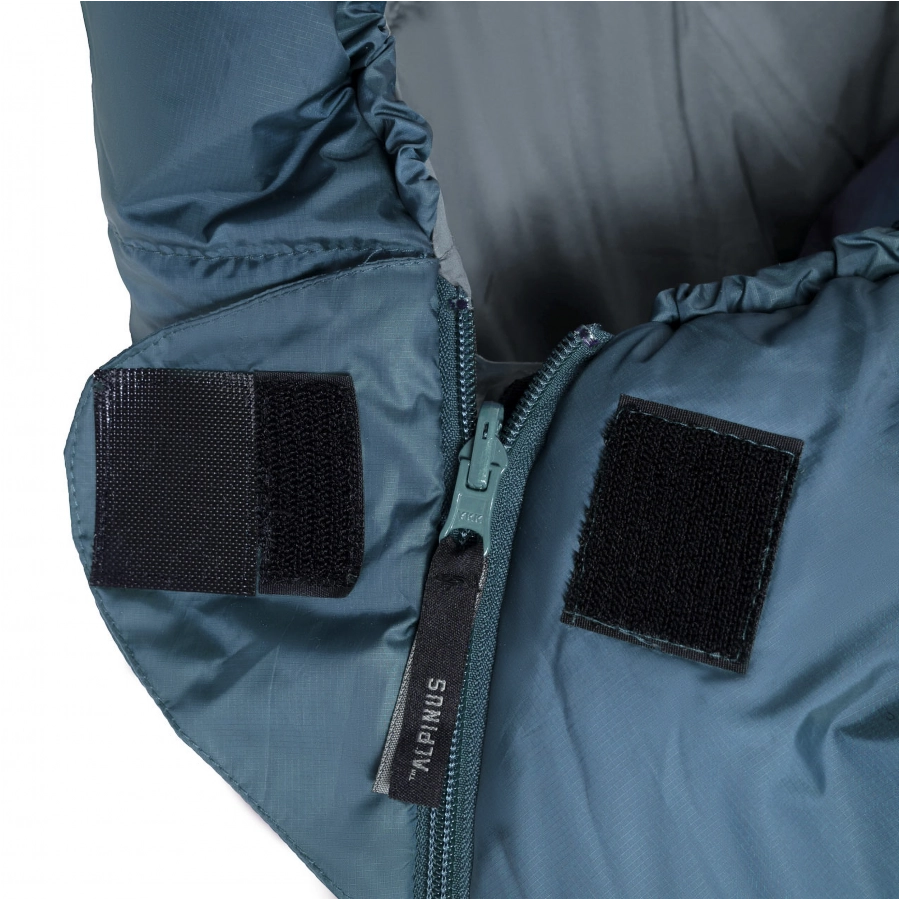 Śpiwór Alpinus Fiber Pro WS 1300 dla praworęcznych, szałwiowy 4/7