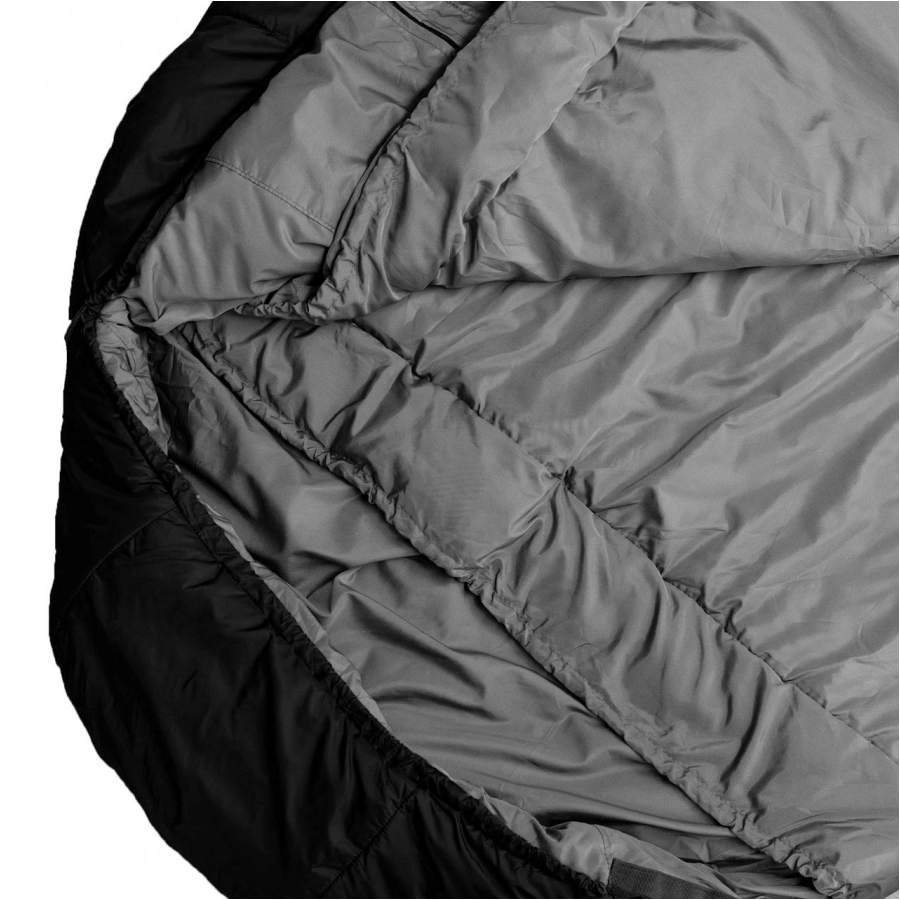 Śpiwór Alpinus Survival 1100 czarny dla leworęcznych 4/9
