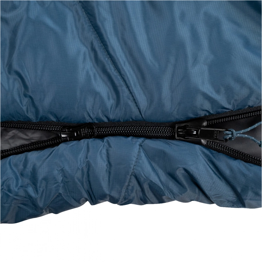 Śpiwór Alpinus Ultralight 1000 niebieski dla praworęcznych 4/11