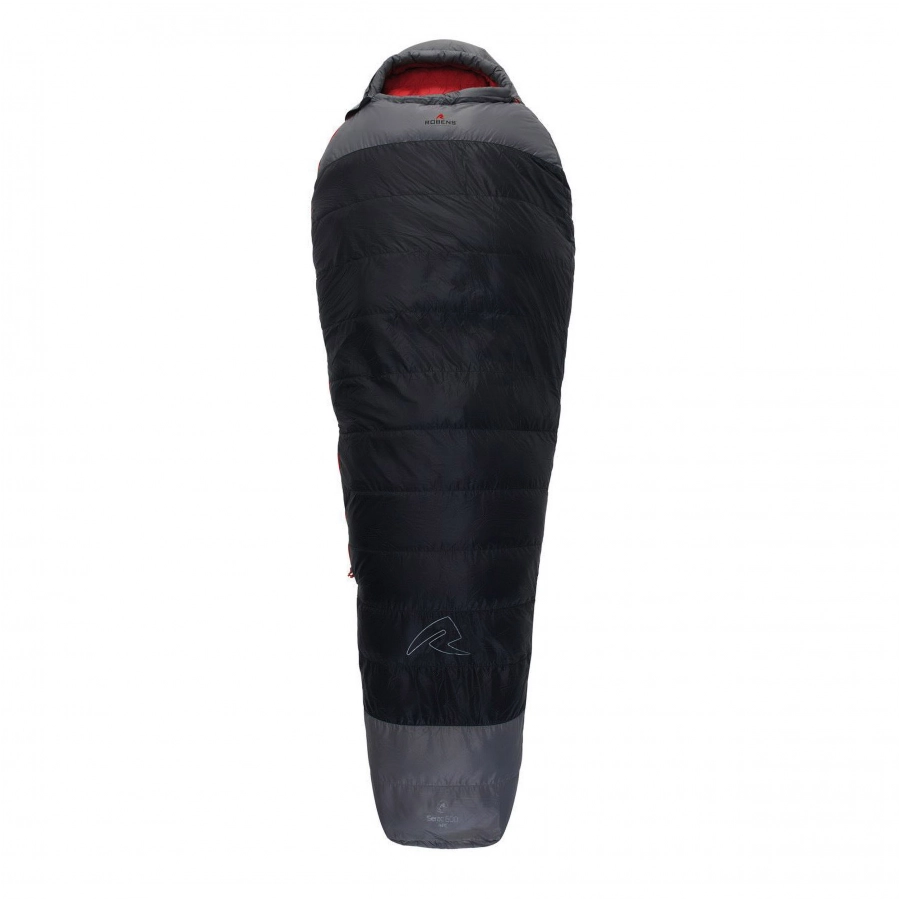 Śpiwór puchowy Robens Serac 300 dla praworęcznych -4C (195 cm) - czarny 1/4