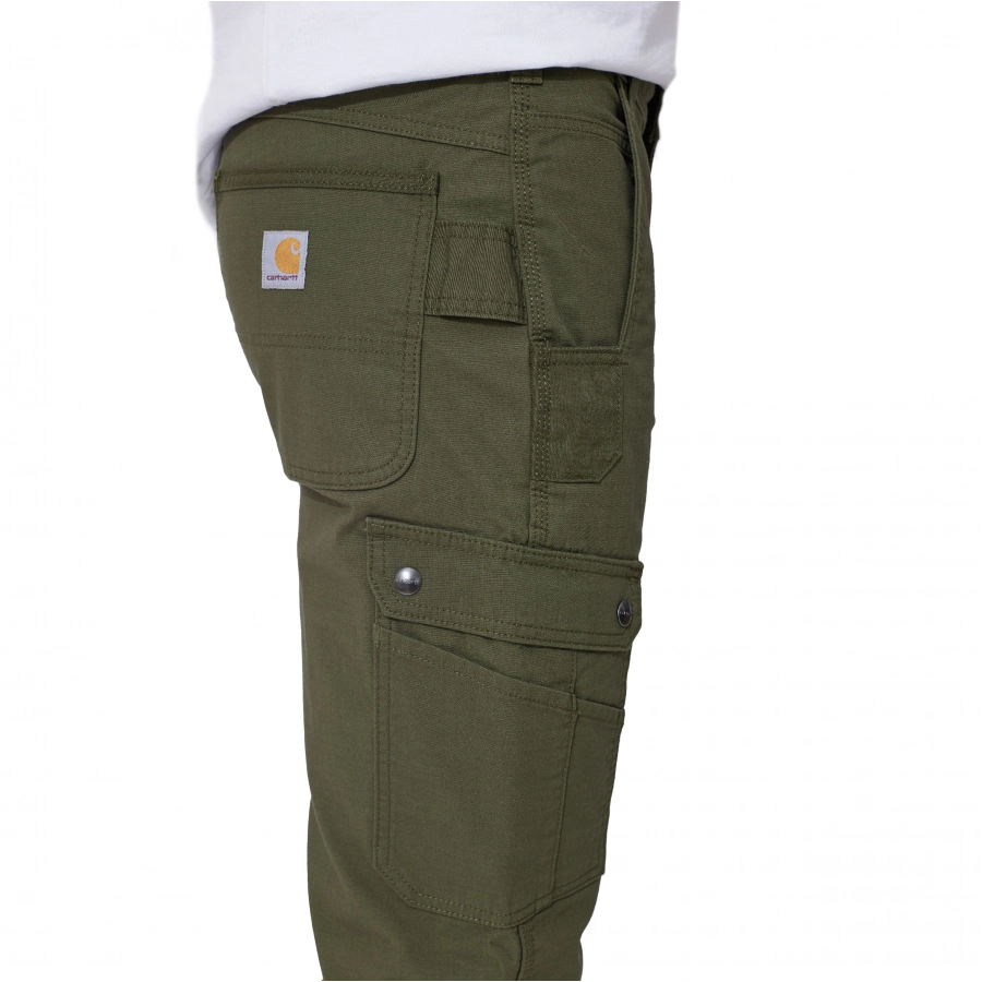 Spodnie Carhartt Rugged Flex Ripstop Cargo - basil 3/4
