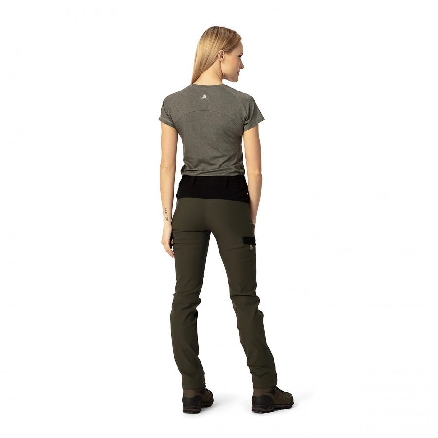 Spodnie damskie Tagart Cramp Pro czarno/zielone 2/3