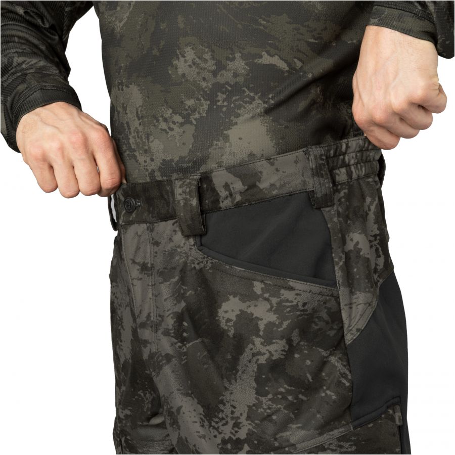 Spodnie myśliwskie Härkila Noctyx Camo AXIS MSP®Black/Black 3/8