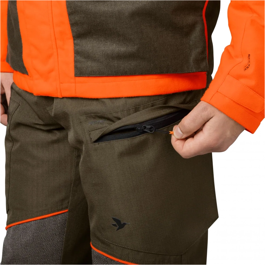 Spodnie Seeland Venture Pine green / Hi-Vis orange 4/7