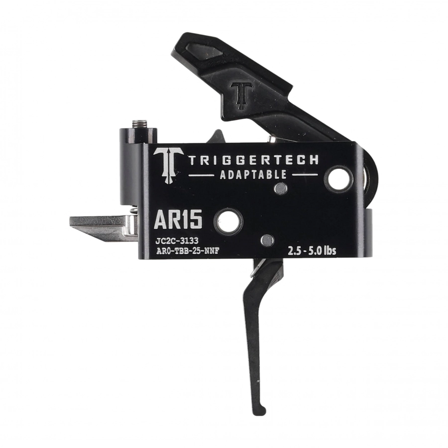 Spust Triggertech AR15 Adaptable PVD Black Flat- język spustowy prosty - Two Stage 1/4