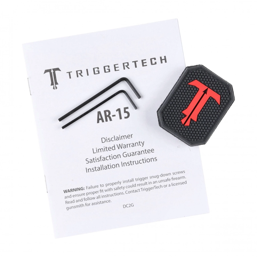 Spust Triggertech AR15 Adaptable PVD Black Flat- język spustowy prosty - Two Stage 4/4