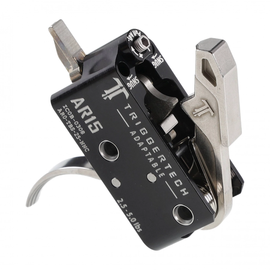 Spust Triggertech AR15 Adaptable Stainless - język spustowy wygięty - Two Stage 3/4