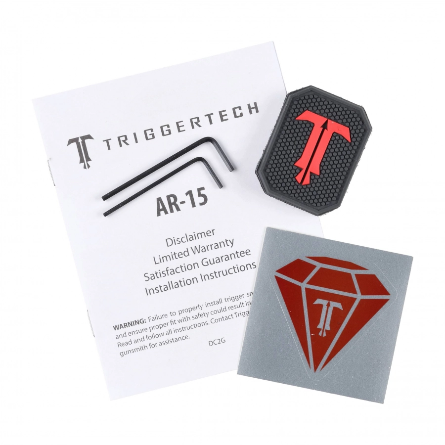 Spust Triggertech AR15 Diamond Flat PVD  język spustowy prosty - Two Stage 4/4