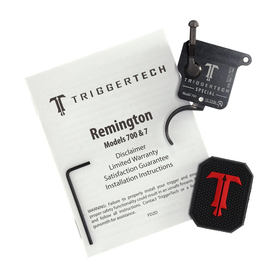 Spust Triggertech R700 Special PVD Black Curved - język spustowy wygięty - One Stage 4/4