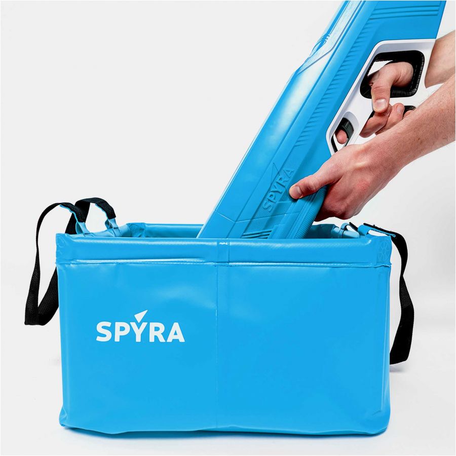 SpyraBase collapsible water bucket blue 3/6