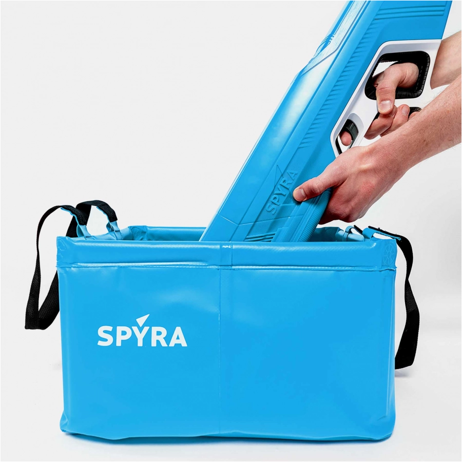 SpyraBase collapsible water bucket blue 3/6