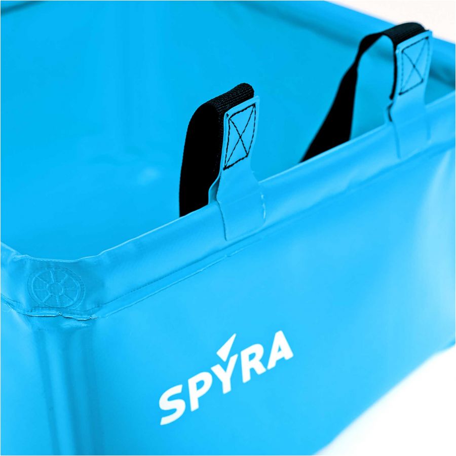 SpyraBase collapsible water bucket blue 2/6