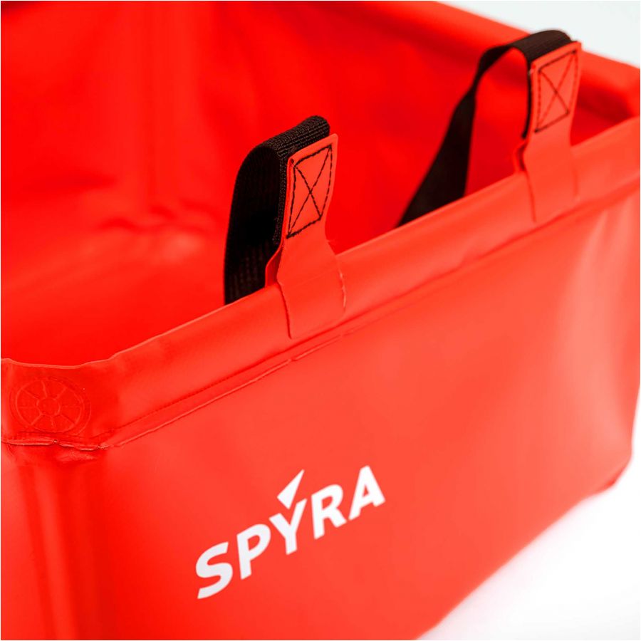 SpyraBase collapsible water bucket red 4/6