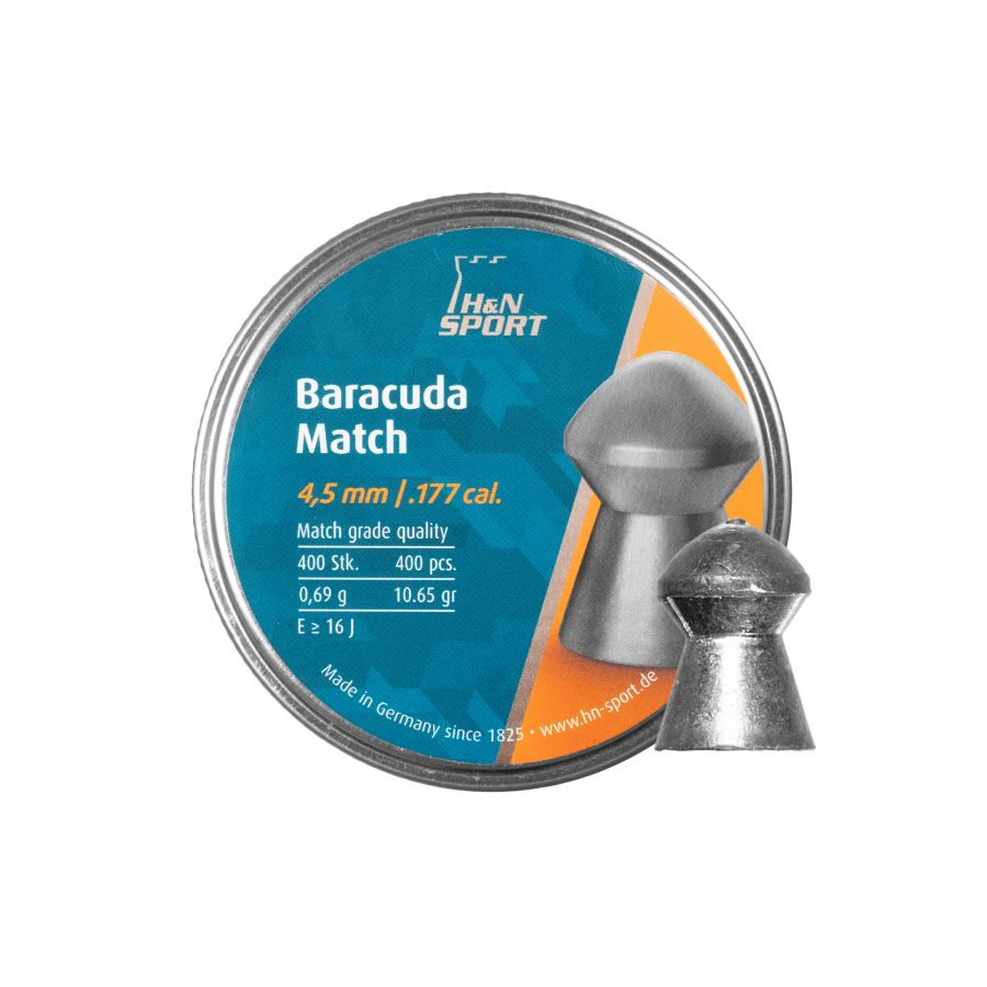 Śrut diabolo H&N Baracuda Match 4,52 mm 400 szt. 1/4