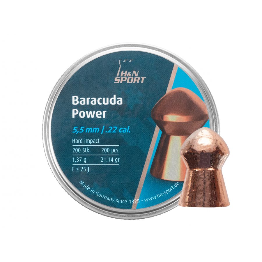 Śrut diabolo H&N Baracuda Power 5,5 mm 200 szt. 1/3