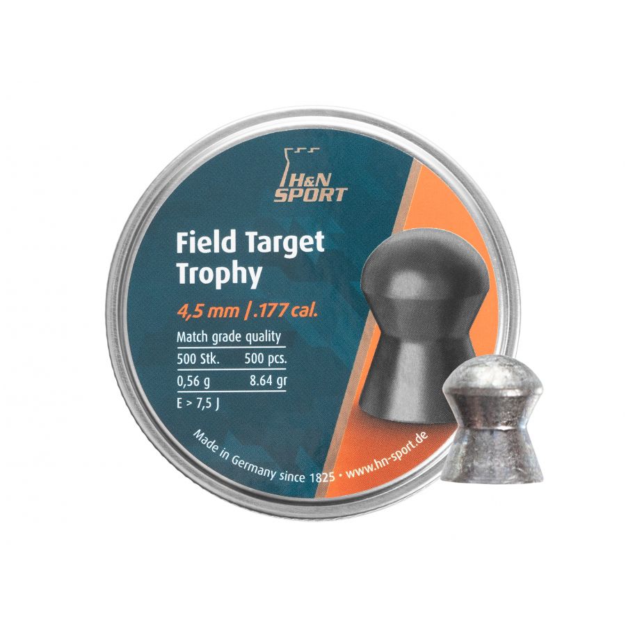 Śrut diabolo H&N Field Target Trophy 4,5 mm 500 szt. 1/3