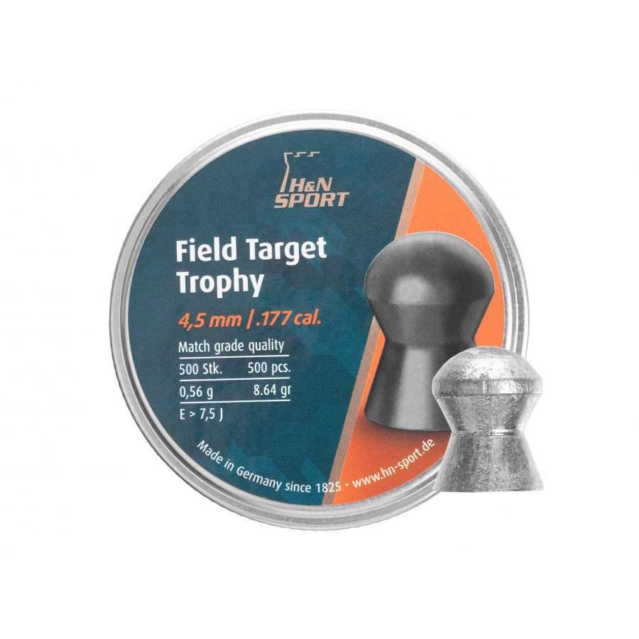 Śrut diabolo H&N Field Target Trophy 4,52 mm 500 szt. 1/3