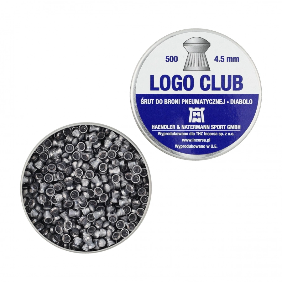 Śrut diabolo H&N Logo Club 4,5 mm 500 szt. 2/4