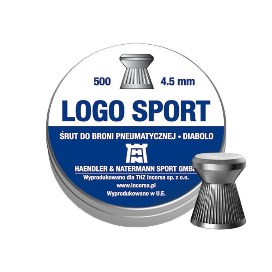 Śrut diabolo H&N Logo Sport 4,5 mm 500 szt. 1/2