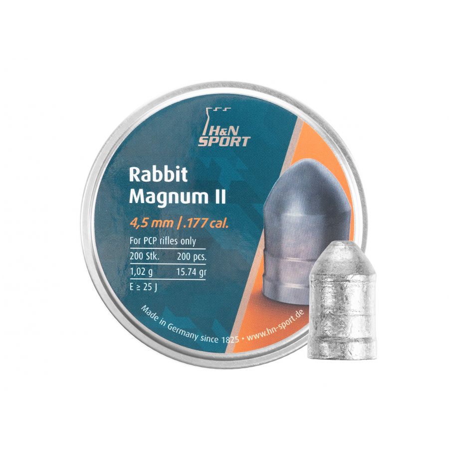 Śrut diabolo H&N Rabbit Magnum II 4,5 mm 200 szt. 1/3