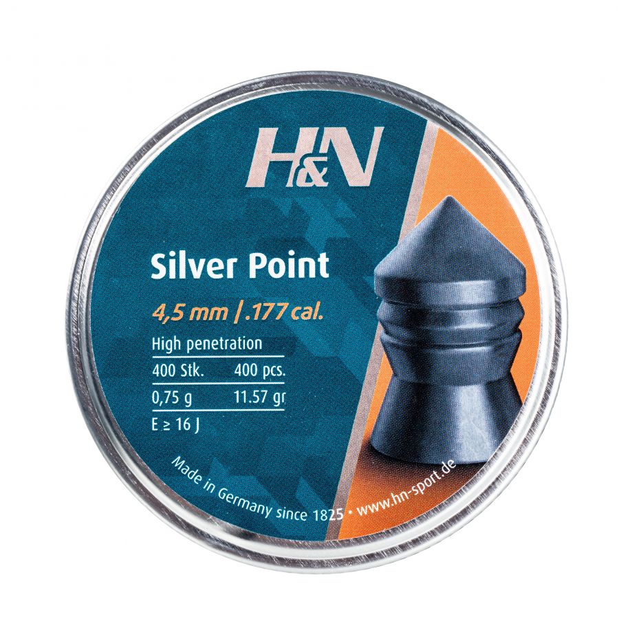Śrut diabolo H&N Silver Point 4,5 mm 400 szt. 1/1