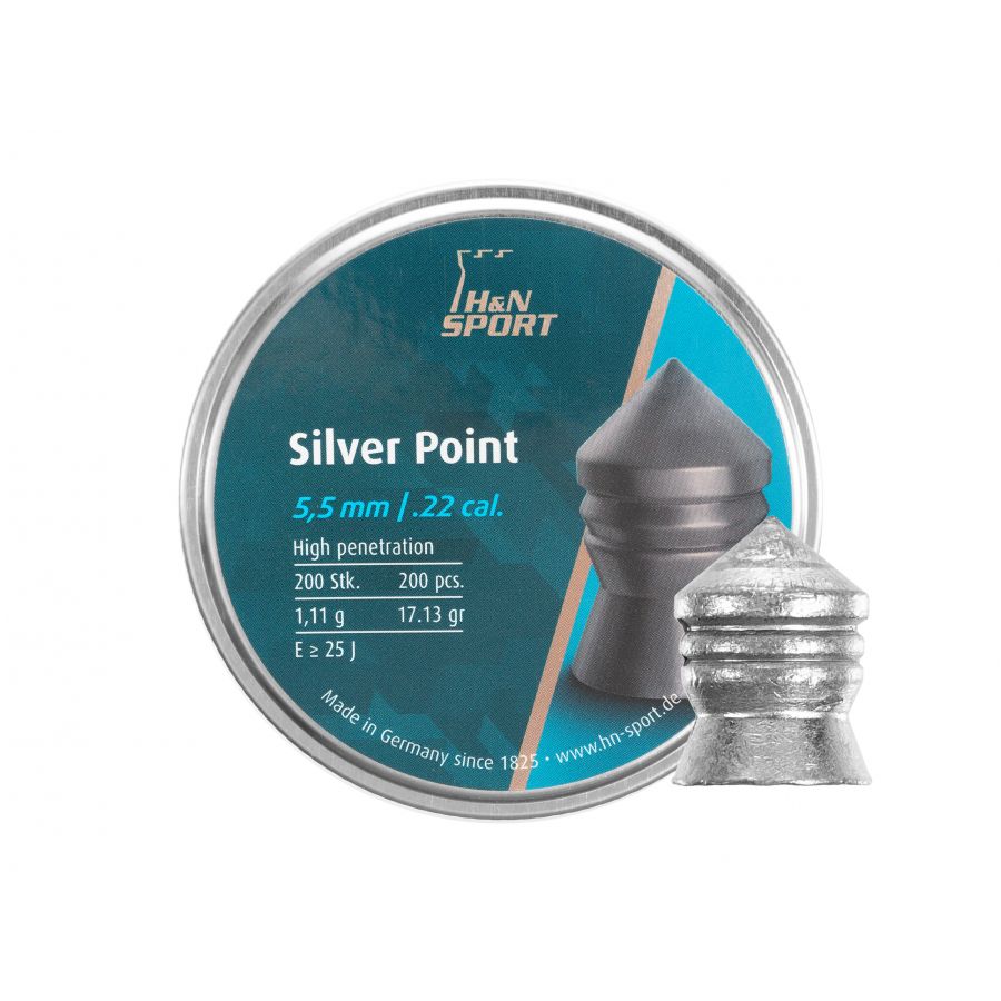 Śrut diabolo H&N Silver Point 5,5 mm 200 szt. 1/3