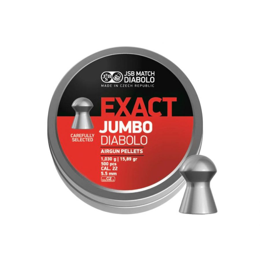 Śrut diabolo JSB Exact Jumbo 5,52 mm 500 szt.

 1/1