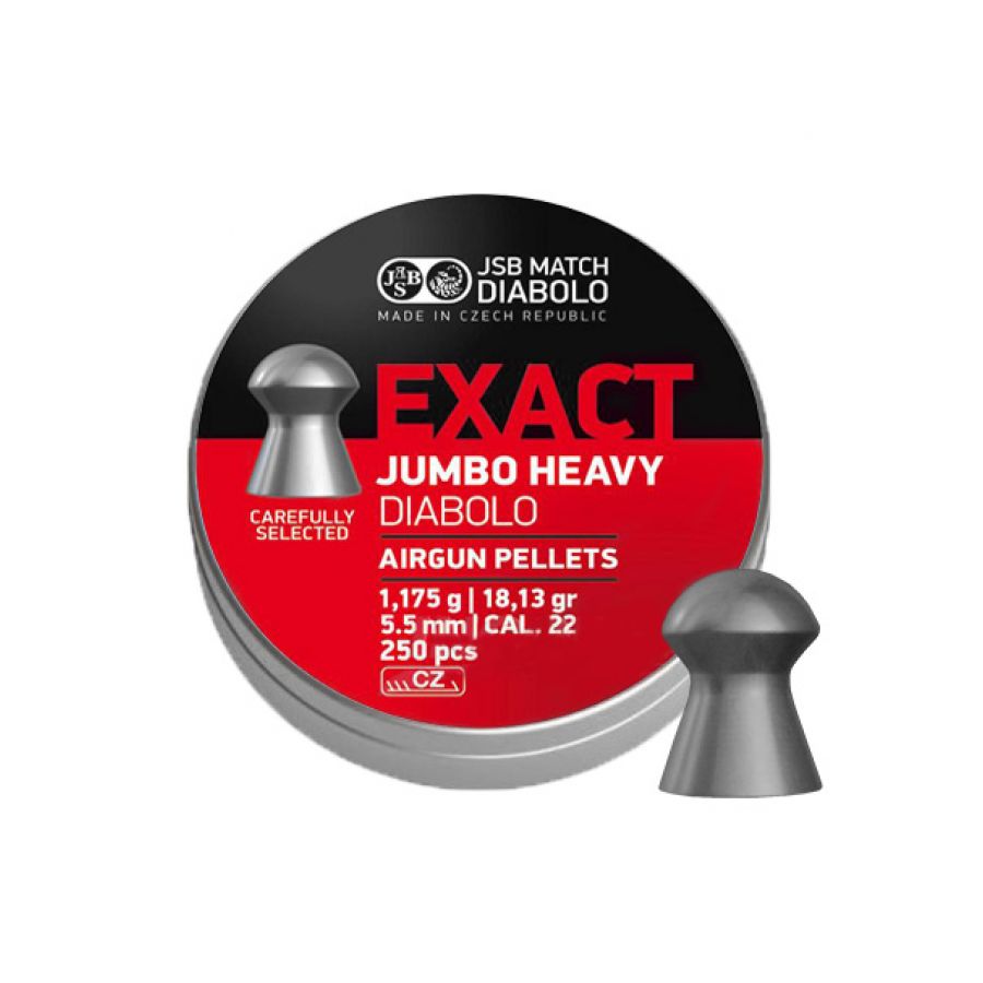 Śrut diabolo JSB Exact Jumbo Heavy 5,52 mm 250 szt.

 1/3