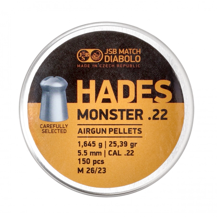Śrut diabolo JSB Hades Monster .22 5,5 mm 150 szt. 1/4