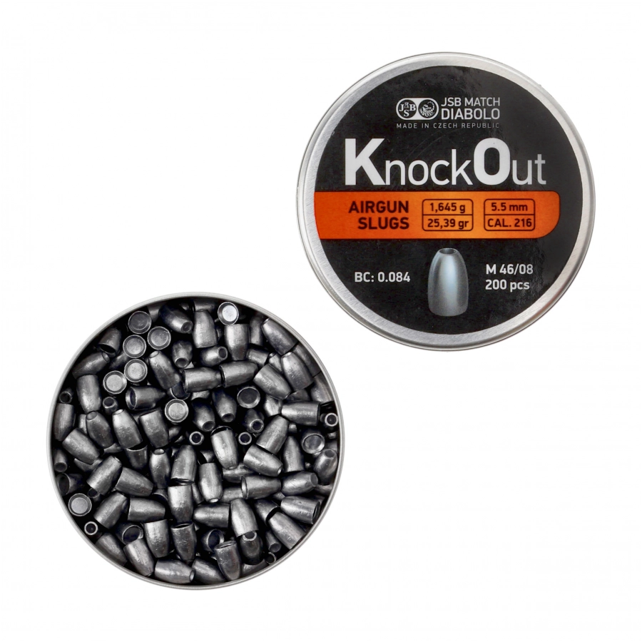Śrut diabolo JSB Knock Out Slugs 5,5 mm 200 szt. 2/4