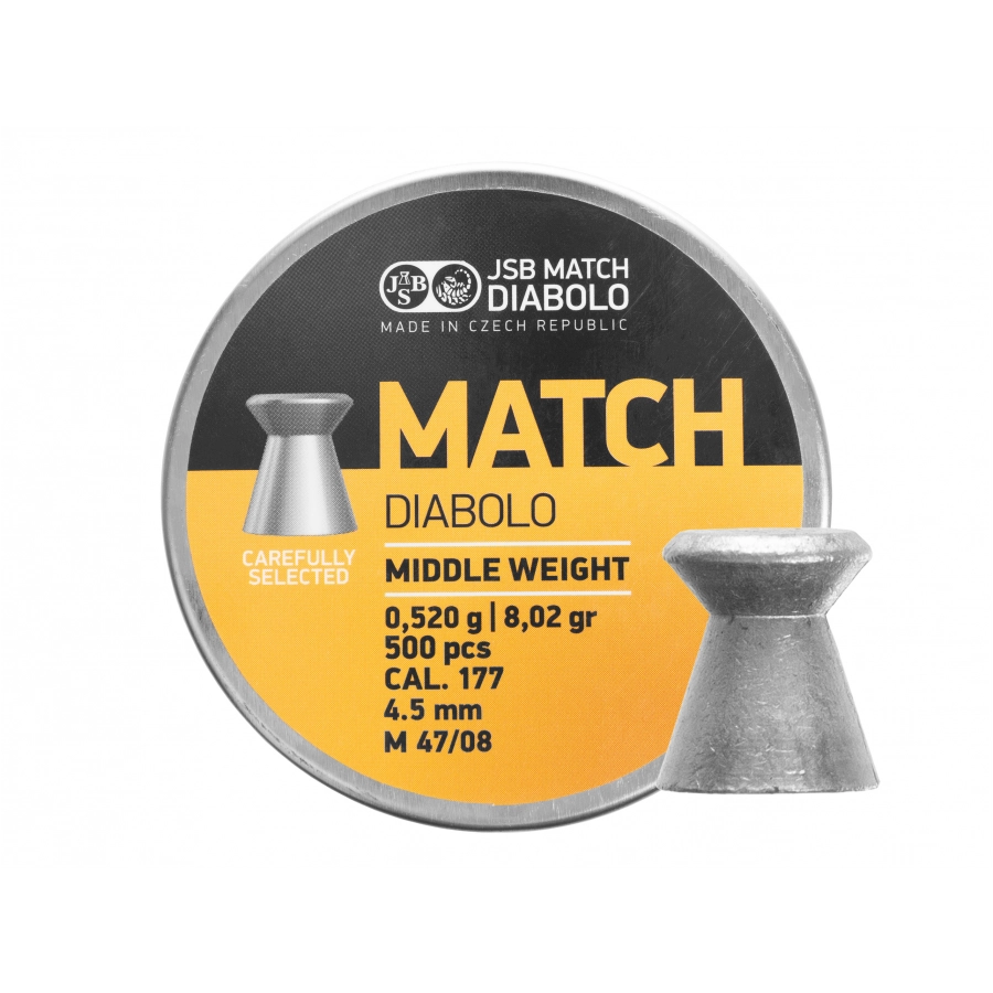 Śrut diabolo JSB Match Middle 4,51 mm 500 szt. 1/3