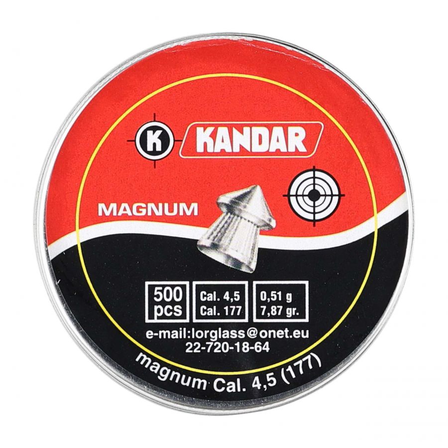 Śrut diabolo Kandar Magnum 4,5 mm 500 szt. molet 1/4
