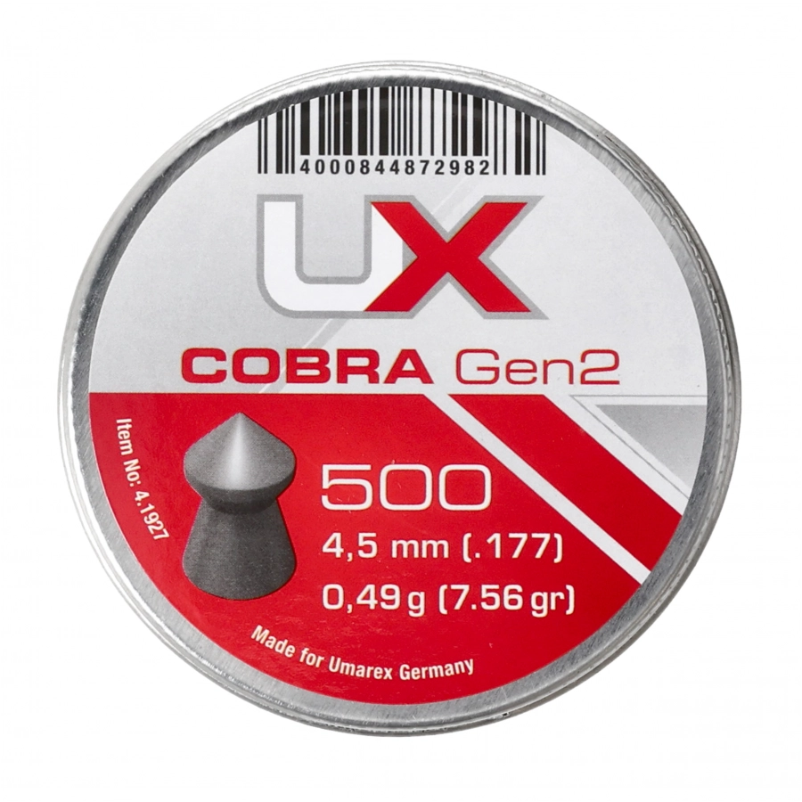 Śrut diabolo UX Cobra gen 2. 4,5 mm 500 szt. 1/4
