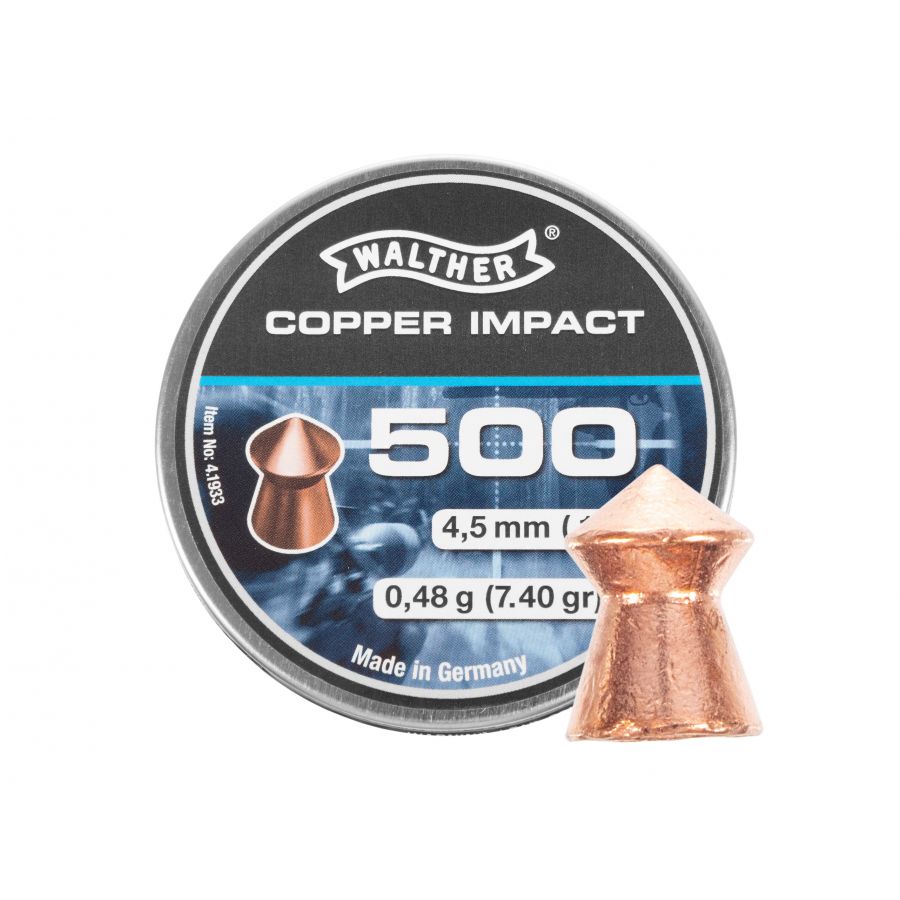 Śrut diabolo Walther Copper Impact 4,5 mm 500 szt. 1/3