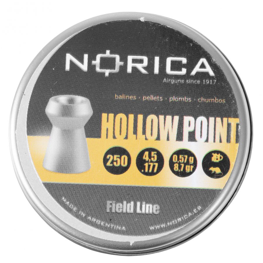 Śrut Norica Hollow Point 4,5 mm 250 szt. 3/4