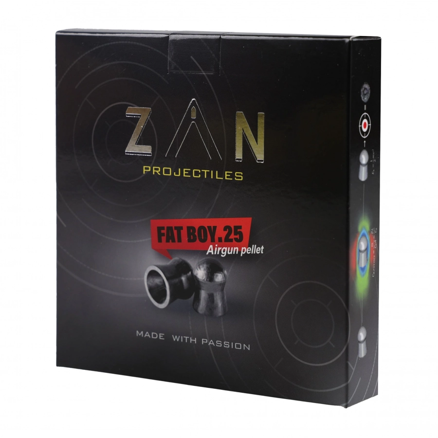 Śrut ZAN Pellet .25 (6.35mm) 31,5 grain (2,04grama) - 252sztuk w paczce 1/5