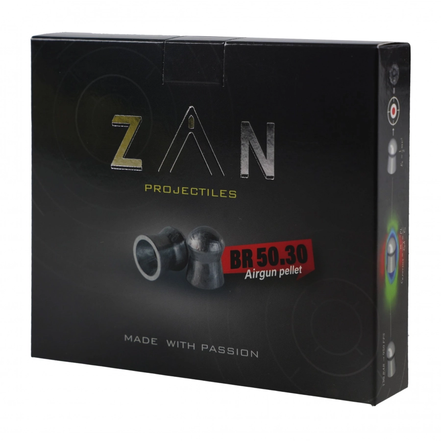 Śrut ZAN Pellet .30 (7,62mm) 48 grain (3,11grama) - 154sztuk w paczce 1/5
