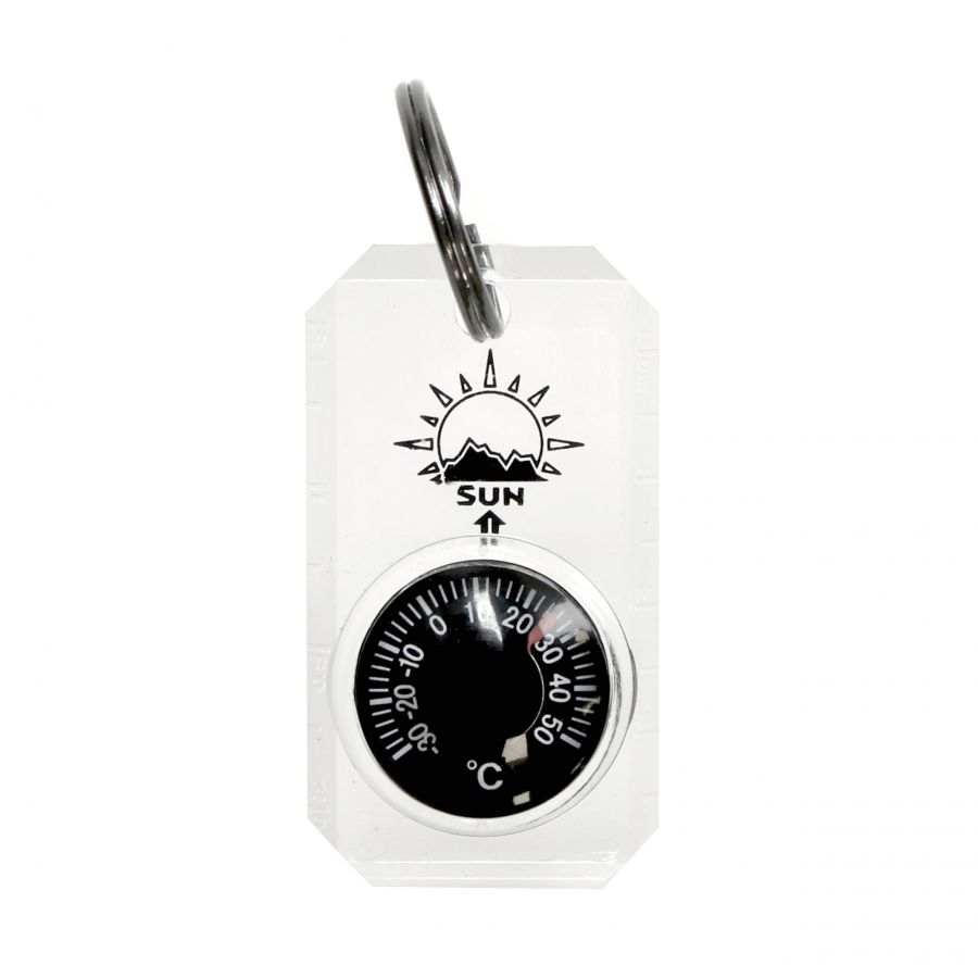 Sun Co. thermometer keychain. MiniThermometer 1/2