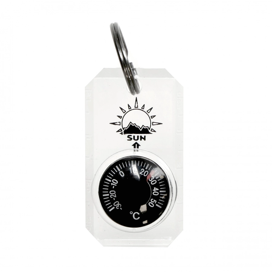 Sun Co. thermometer keychain. MiniThermometer 1/2